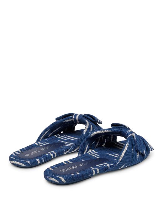 Stuart Weitzman Blue , SOFIA SLIDE, LOAFER UND FLACHE SCHUHE,