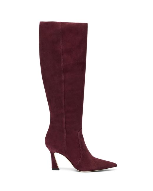Stuart Weitzman Red Vinnie Zip Boot 85