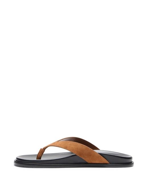 Stuart Weitzman Brown Marykate Thong Sandal