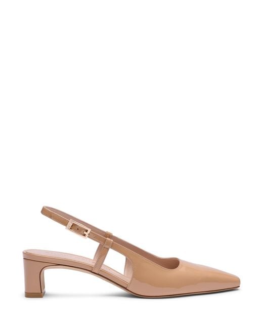 Stuart Weitzman Natural Baby Babette Slingback