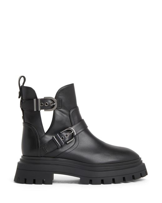 Stuart Weitzman Black Maverick Bedford Moto Bootie