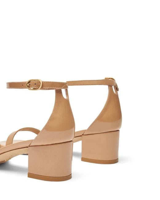 , SIMPLECURVE 50 SANDAL, SANDALI, di Stuart Weitzman in Natural