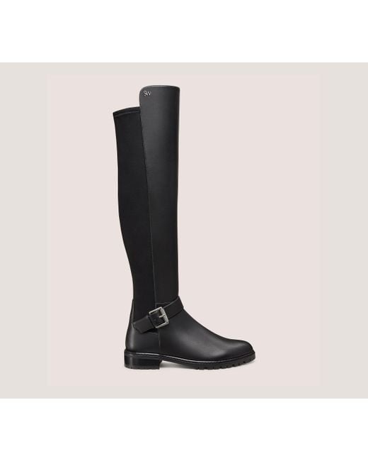 Stuart Weitzman Black Biker City Boot