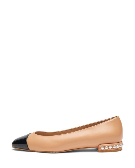Stuart Weitzman Brown , Pearl Flat, Flats And Loafers,