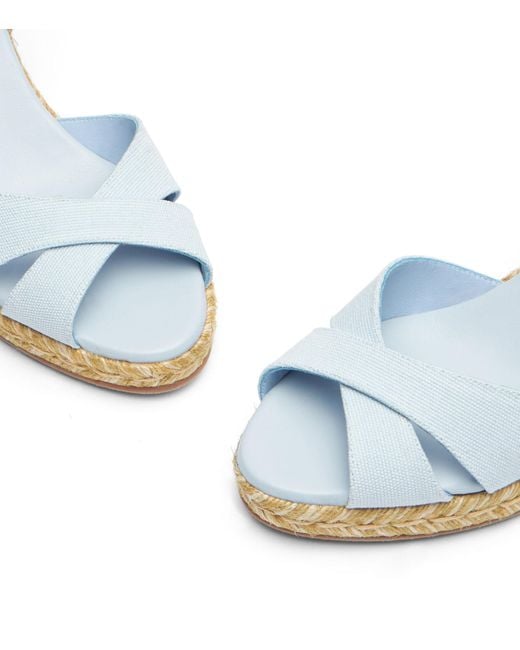 , MIRELA II ESPADRILLE WEDGE, CHAUSSURES COMPENSÉES, Stuart Weitzman en coloris Blue