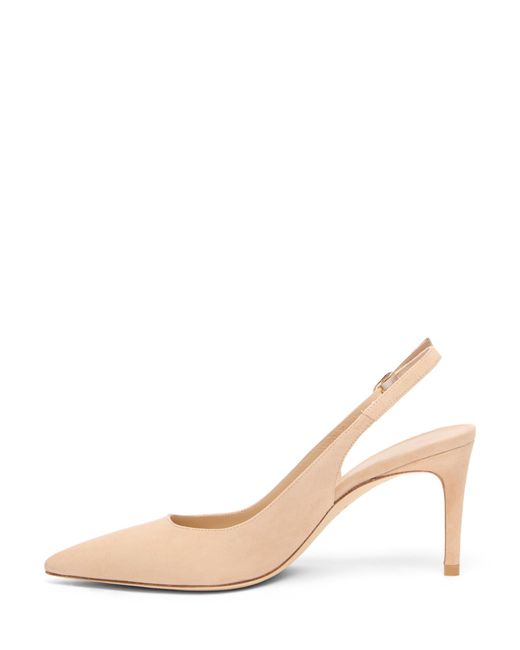 Stuart Weitzman Natural Stuart Power Slingback 75
