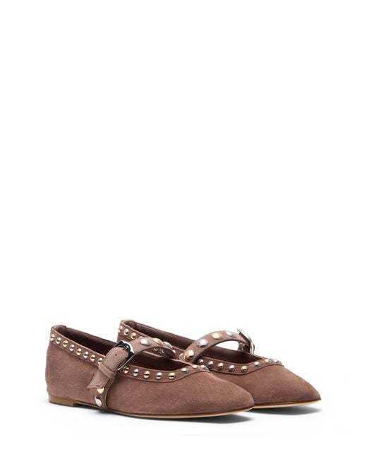 Stuart Weitzman Brown Perry Mary Jane