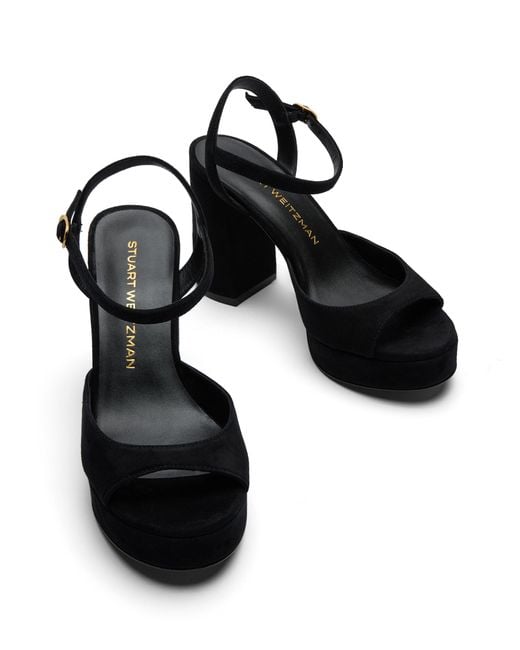 Stuart Weitzman Black Dayna Ii Platform
