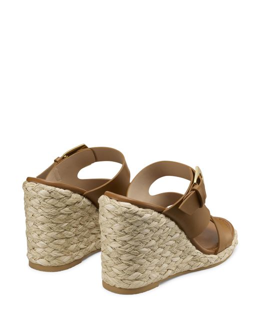 Stuart Weitzman Brown Sai Espadrille Wedge