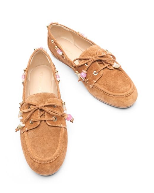 Stuart Weitzman Brown Boat Shoes