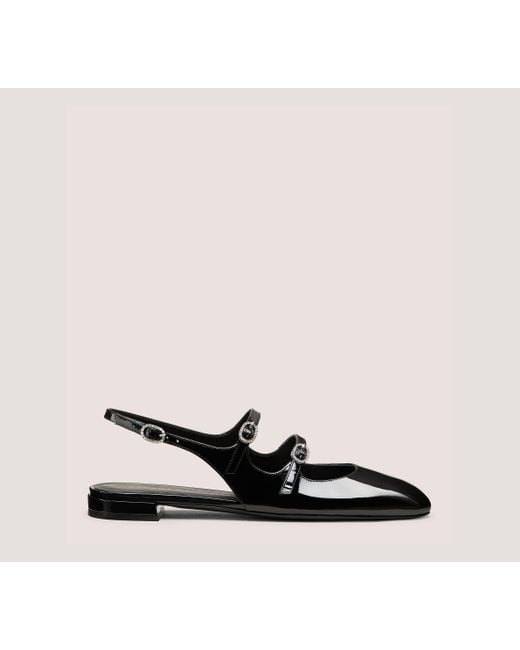 Stuart Weitzman Black Claris Mj Slingback Flats & Loafers