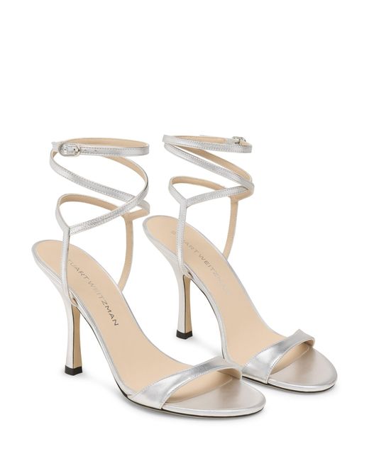 Stuart Weitzman White Nudist Wrap 100