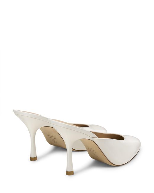 Stuart Weitzman Metallic Heeled Mules
