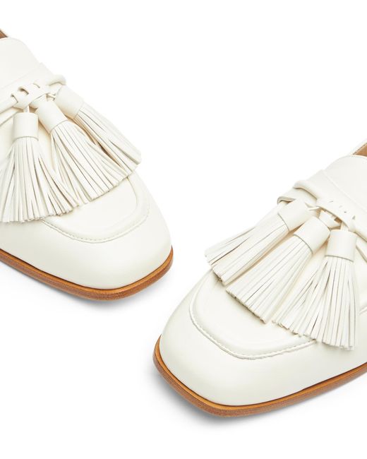 Stuart Weitzman Natural Lindi Tassel Loafer