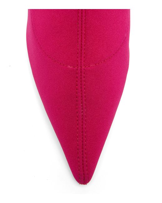 Stuart Weitzman Pink Stuart 85 Stretch Bootie