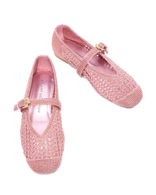 Stuart Weitzman Pink Leora Mary Jane