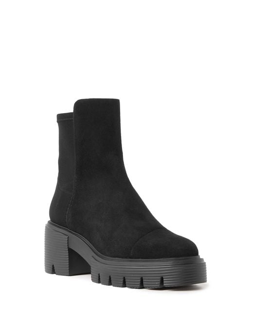 Stuart Weitzman Black Chic Mini Heel Booties For