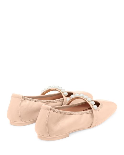Stuart Weitzman Pink , Goldie Ballet Flat, Flats And Loafers,