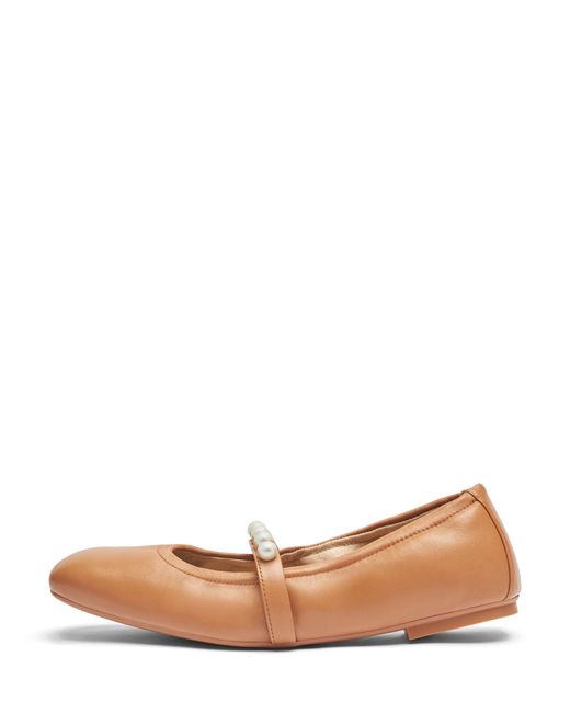 Stuart Weitzman Brown , Goldie Ballet Flat, Flats And Loafers,