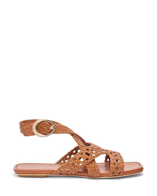 Stuart Weitzman Brown Thea Sandal