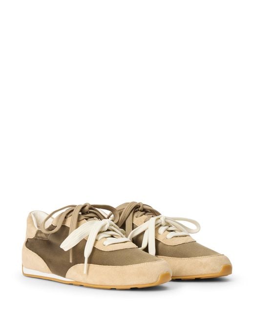 Stuart Weitzman Natural Bond Ruche Sneaker