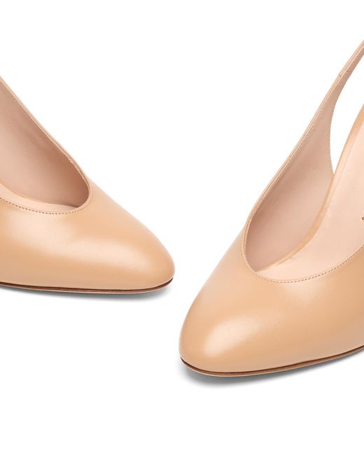 Stuart Weitzman Natural Madison Slingback 85
