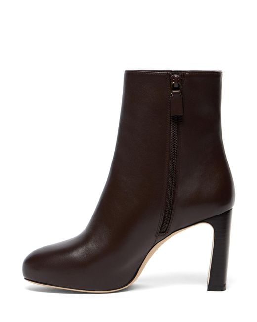 Stuart Weitzman Brown Babette Platform Zip Bootie