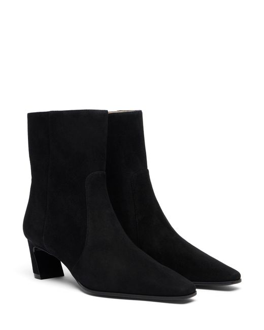 Stuart Weitzman Black Stassi Zip Bootie 50