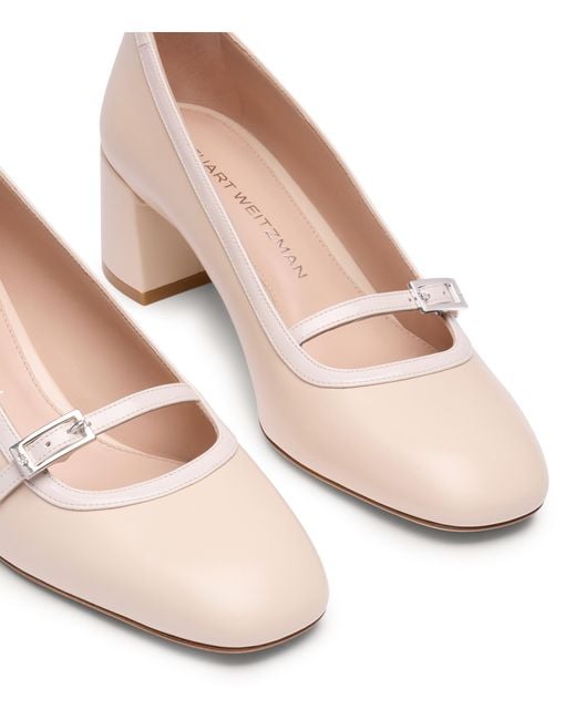 Stuart Weitzman Pink Georgie Pump 50