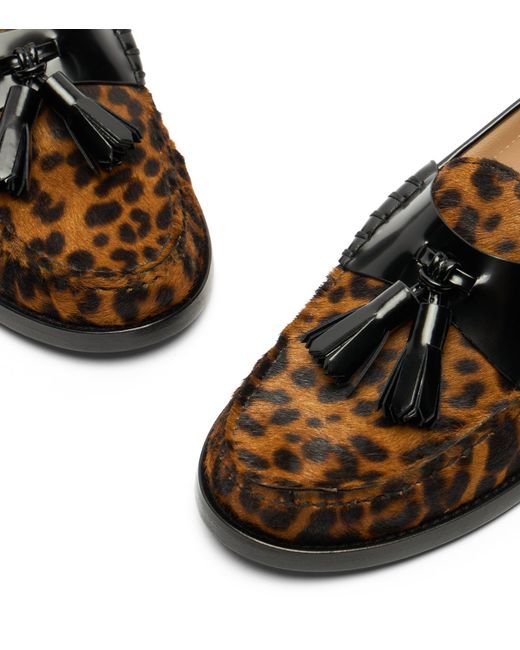 Stuart Weitzman Brown Lottie Tassel Loafer