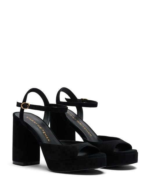Stuart Weitzman Black Dayna Ii Platform