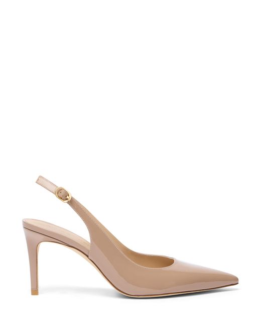 Stuart Power Slingback 75 di Stuart Weitzman in Natural