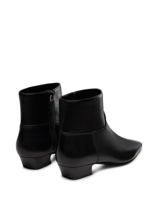 Stuart Weitzman Black Stassi Zip Bootie