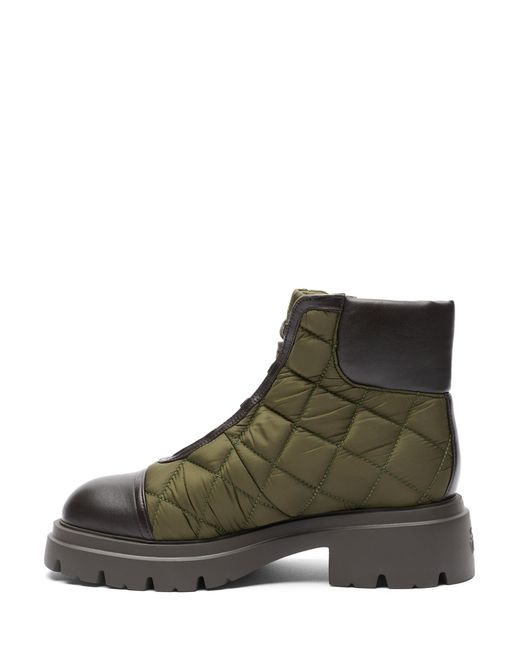 Stuart Weitzman Brown Hudson Quilted Hiker Bootie