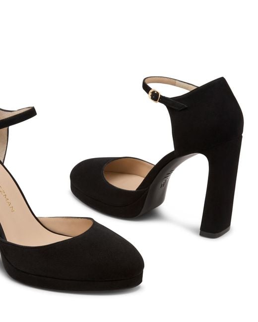 Stuart Weitzman Black Babette Platform Pump