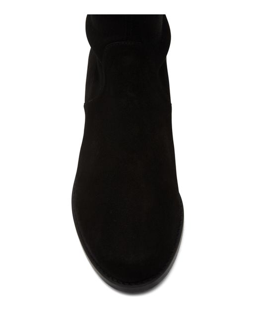 Stuart Weitzman Black Suede Knee-High Boots For