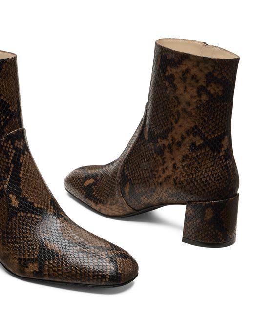 Stuart Weitzman Brown Maeve Zip Bootie