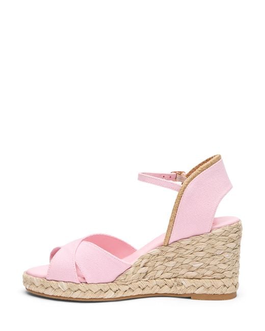 Stuart Weitzman Pink Mirela Ii Espadrille Wedge