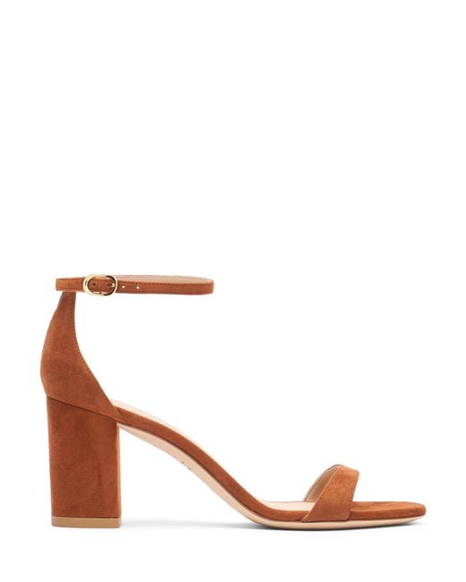Stuart Weitzman Brown Nudist Block 75