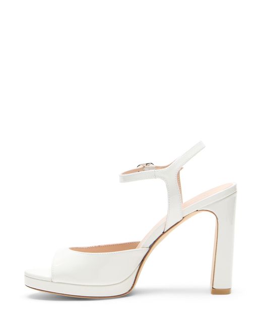 Stuart Weitzman White Babette Platform