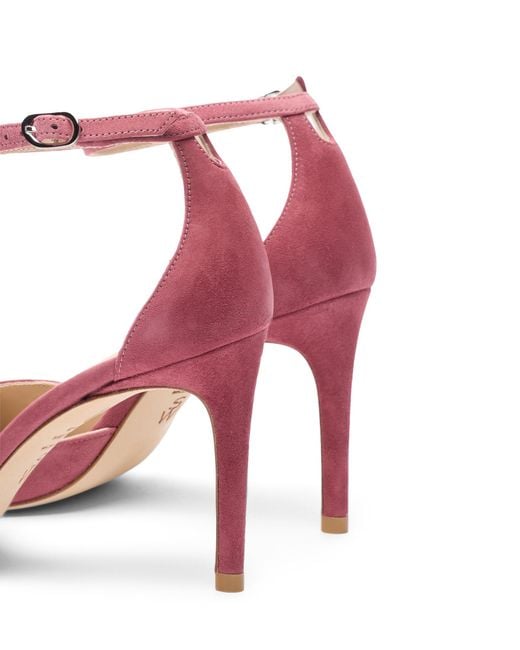 Stuart Weitzman Pink Stuart Power Strap 85