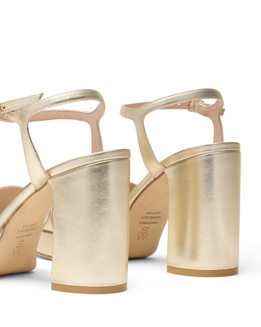 Stuart Weitzman Metallic Dayna Platform Sandal