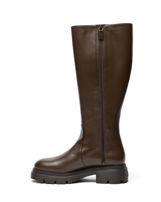 Stuart Weitzman Brown Hudson Lite Zip Boot