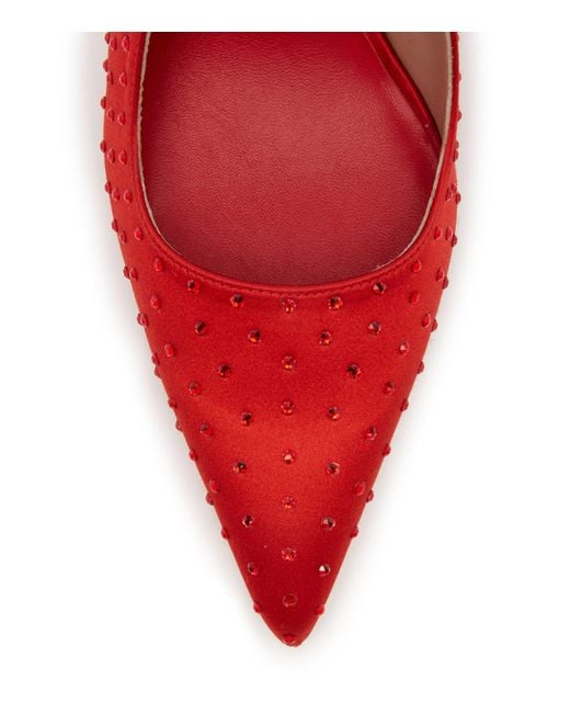 Stuart Weitzman Red Glam Xcurve 100 Slingback
