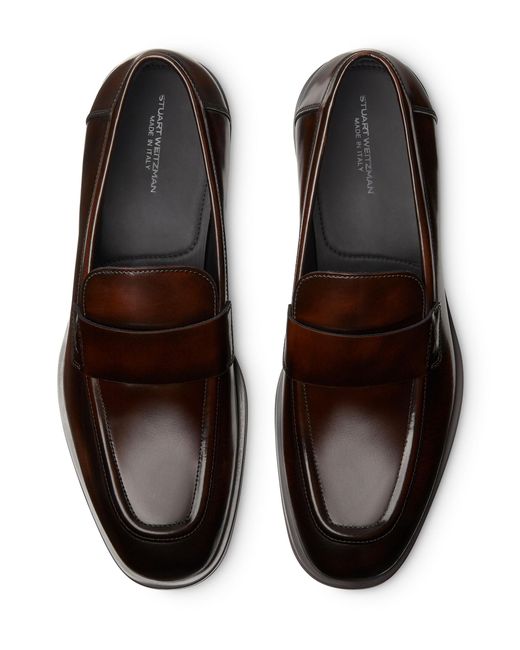 Stuart Weitzman Brown , Sw Club Classic Moc, Loafers, for men