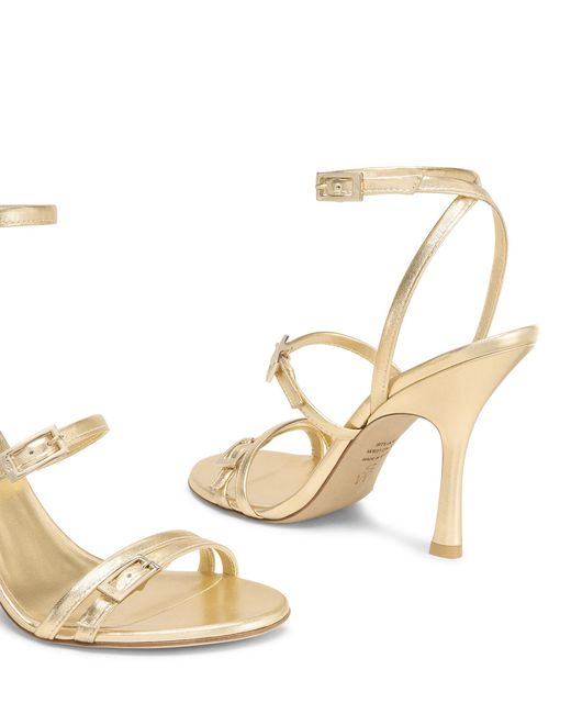 Stuart Weitzman Metallic Georgie 100