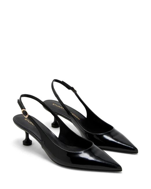 Stuart Weitzman Black Stuartini Slingback 50