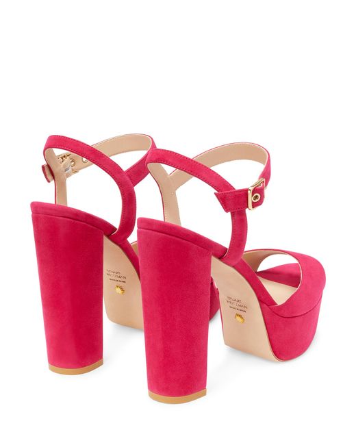 Stuart Weitzman Pink Ryder 95 Platform Sandal