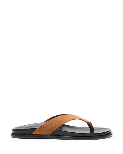 Stuart Weitzman Brown Marykate Thong Sandal