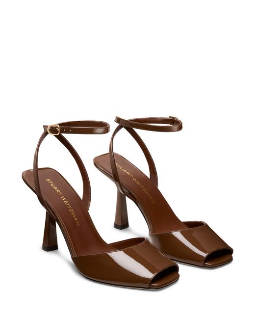 Stuart Weitzman Brown Val Sandal 85